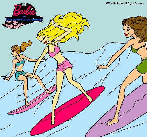 Dibujo Barbie de nuevo con sus amigas pintado por princesa_2345