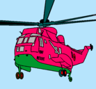 Dibujo Helicóptero al rescate pintado por chykys