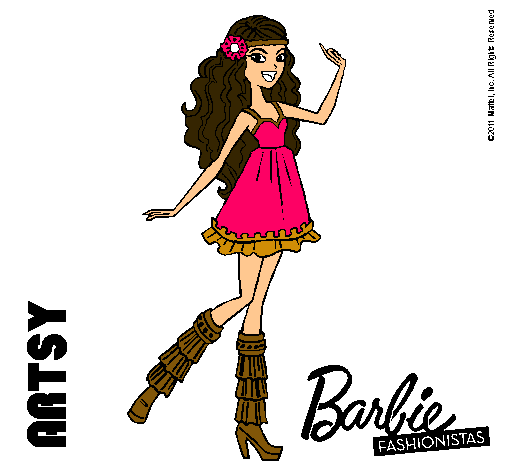 Dibujo Barbie Fashionista 1 pintado por Starsmaria