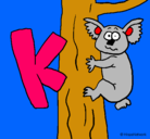 Dibujo Koala pintado por katiana