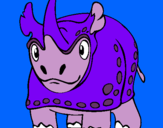 Dibujo Rinoceronte pintado por agus041020