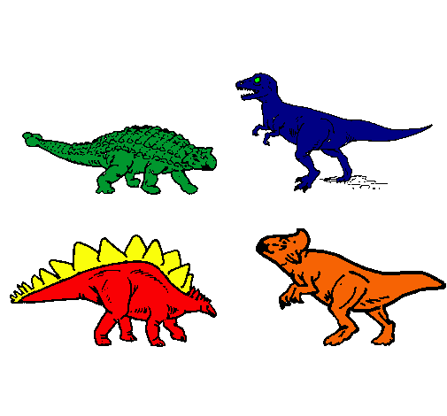 Dibujo Dinosaurios de tierra pintado por KATINA