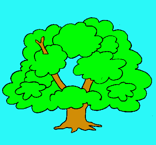 Dibujo Árbol pintado por majito