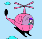 Dibujo Helicóptero pintado por gissela
