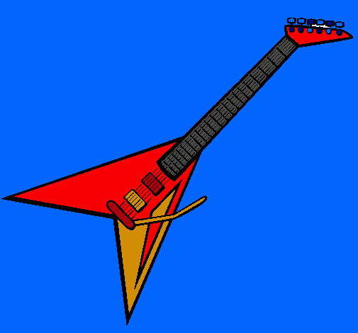 Dibujo Guitarra eléctrica II pintado por Samuell