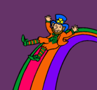Dibujo Duende en el arco iris pintado por 1004