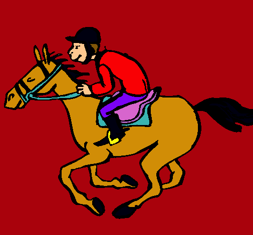 Dibujo Carrera de caballos pintado por agus041020