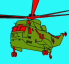 Dibujo Helicóptero al rescate pintado por mknvjknzcjnk