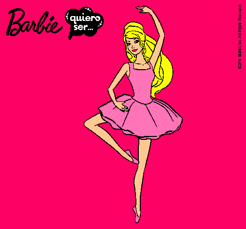 Dibujo Barbie bailarina de ballet pintado por isamp