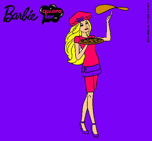 Dibujo Barbie cocinera pintado por natyloqui1