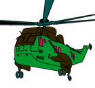 Dibujo Helicóptero al rescate pintado por romeeo