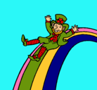Dibujo Duende en el arco iris pintado por luevanos