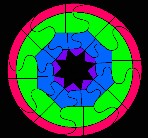 Dibujo Mandala 31 pintado por vicky03