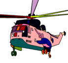 Dibujo Helicóptero al rescate pintado por Mayeli 