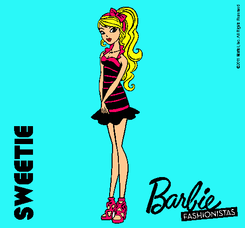 Dibujo Barbie Fashionista 6 pintado por lexmary64