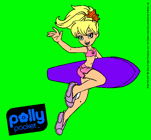 Dibujo Polly Pocket 3 pintado por lucialarubia