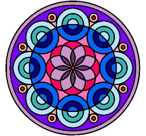 Dibujo Mandala 35 pintado por Jaelita