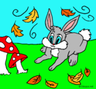 Dibujo Conejo pintado por agus041020