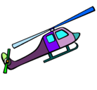 Dibujo Helicóptero de juguete pintado por parloteo
