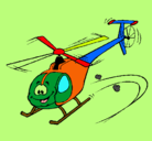 Dibujo Helicóptero pintado por mycnegocios