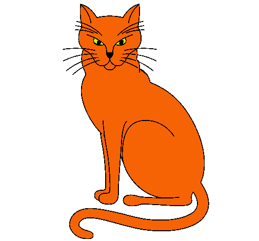 Dibujo Felino pintado por gatafuz