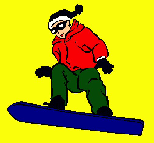 Dibujo Snowboard pintado por Isaias