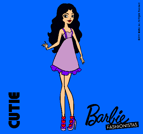 Dibujo Barbie Fashionista 3 pintado por tamiys