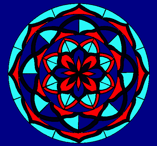 Dibujo Mandala 6 pintado por sunday