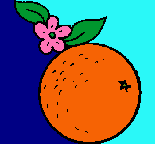 Dibujo naranja pintado por akli123