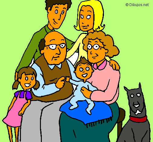 Dibujo Familia pintado por lucianaper