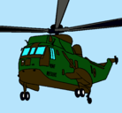 Dibujo Helicóptero al rescate pintado por kako