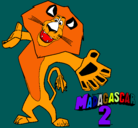 Dibujo Madagascar 2 Alex 2 pintado por LUIYI
