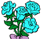 Dibujo Ramo de rosas pintado por jazmin