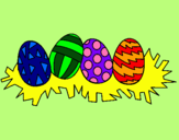 Dibujo Huevos de pascua III pintado por Pascuua
