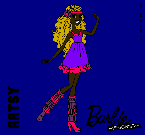 Dibujo Barbie Fashionista 1 pintado por Love_Magic