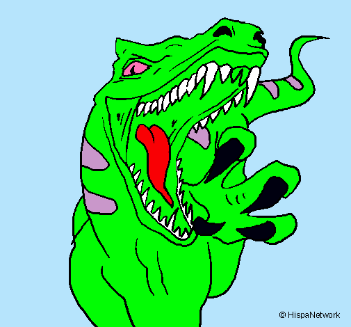 Dibujo Velociraptor II pintado por victoria08