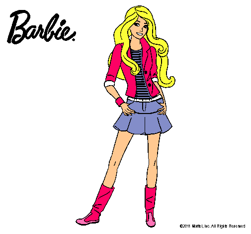 Dibujo Barbie juvenil pintado por princessamorosa