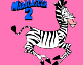 Dibujo Madagascar 2 Marty pintado por JOSEFAANAIS