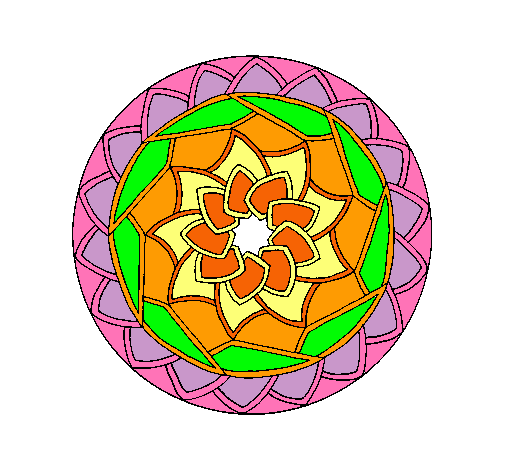 Dibujo Mandala 1 pintado por jacqu