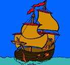 Dibujo Barco pintado por capitan