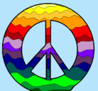 Dibujo Símbolo de la paz pintado por ounou