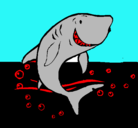 Dibujo Tiburón pintado por BRENNIS