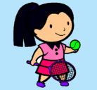 Dibujo Chica tenista pintado por ferraqueta