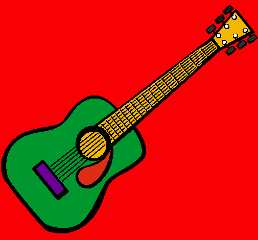 Dibujo Guitarra española II pintado por TurrasMDP