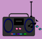 Dibujo Radio cassette 2 pintado por Qamilaa29