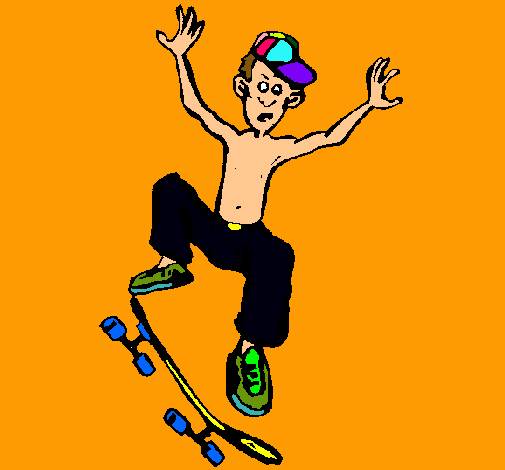 Dibujo Skater pintado por Sercat