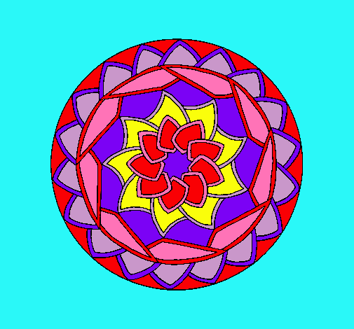 Dibujo Mandala 1 pintado por naipí