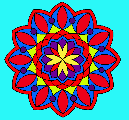 Dibujo Mandala 3 pintado por dsniekl