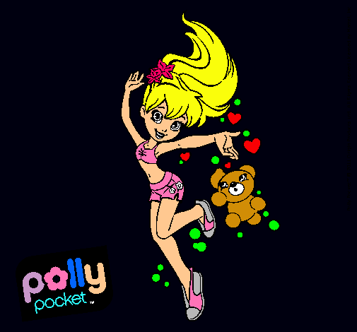 Dibujo Polly Pocket 14 pintado por decking