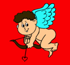 Dibujo Cupido pintado por samadhi